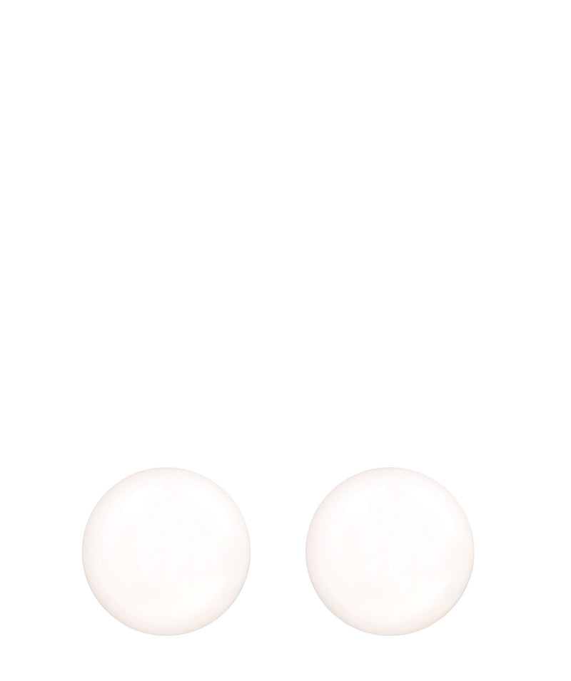 Enola' Sterling Silver & White Freshwater Pearl Earrings image 1