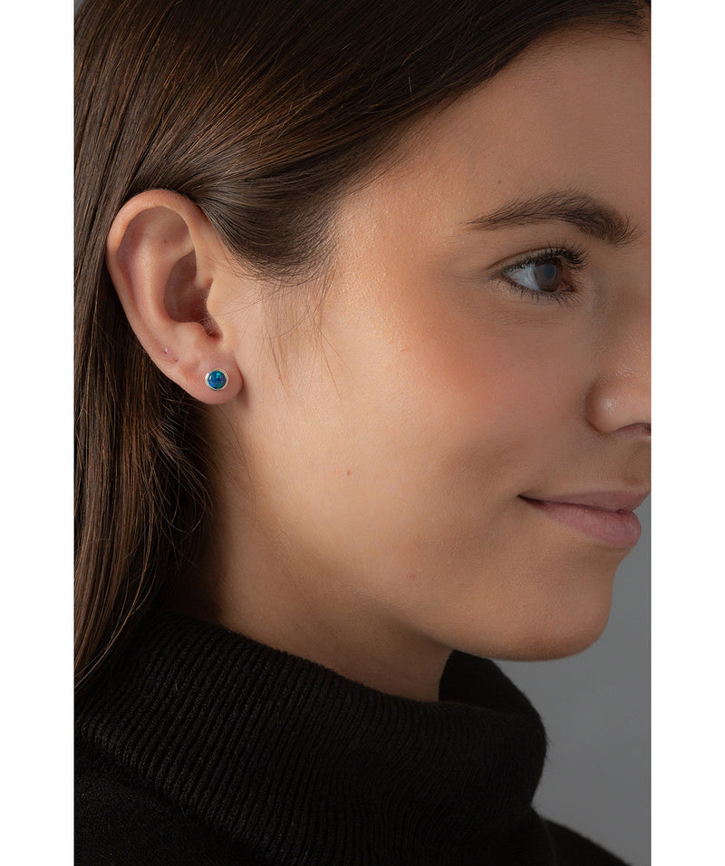 'Chrysanthe' Precious Stones Ear Studs image 2