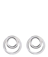 Gift Packaged 'Nariko' Sterling Silver Spiral Earrings