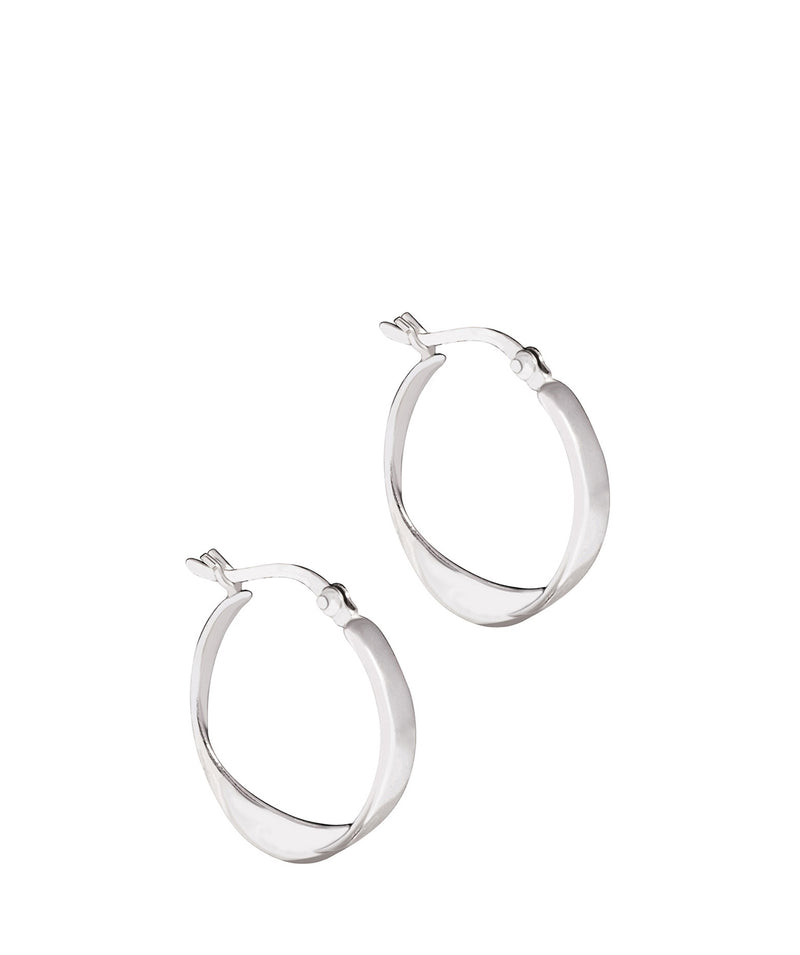 'Oyintsa' Sterling Silver twisted Hoop Earrings image 1
