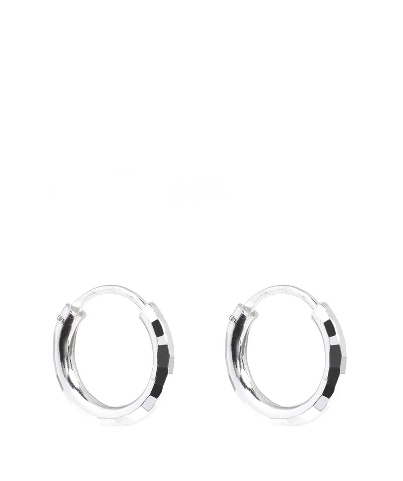 'Luyu' Sterling Silver Hoop Earrings image 1