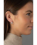 'Ebisu' Sterling Silver Hoop Earrings image 2