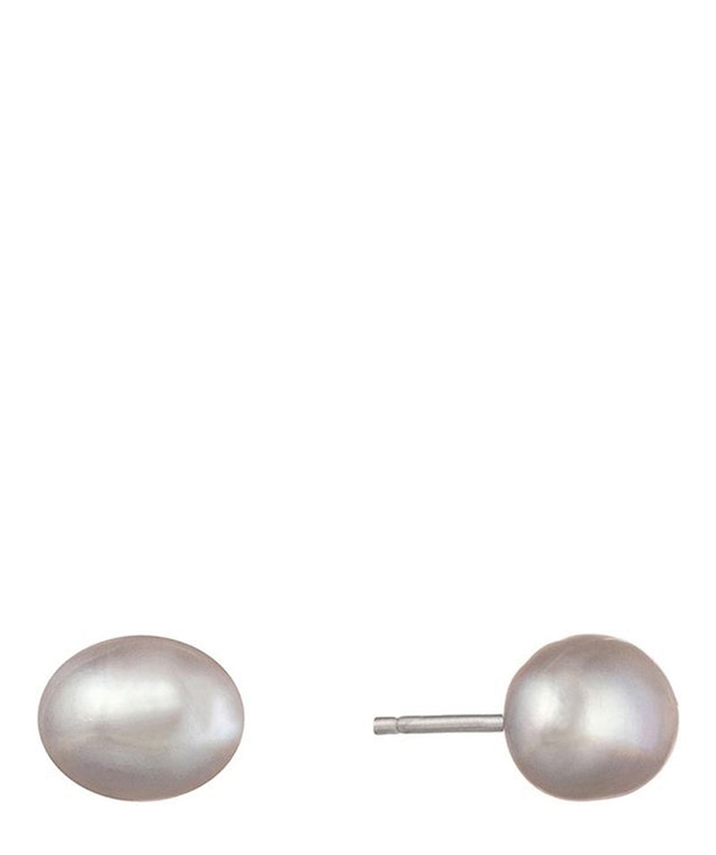 'Enyo' Grey River Pearl Stud Earrings image 1