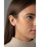 'Danae' White River Pearl Stud Earrings image 2