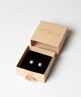 'Odelia' 8-8.5mm Grey Cultured Mabe Pearl Button Earrings image 3