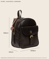 'Eloise' Dark Tan Leather Backpack