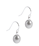 'Jean' Silver Pearl & Sterling Silver Drop Earrings  image 1
