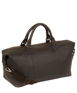 'Excursion' Dark Brown Leather Holdall image 5