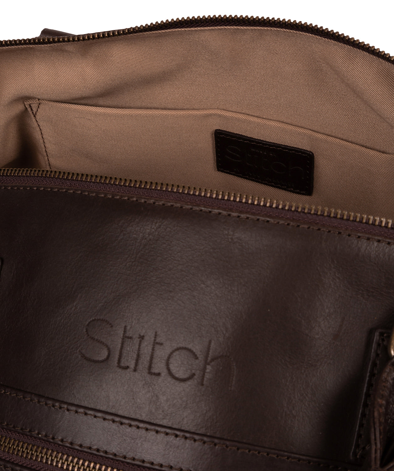 'Shuttle' Cocoa Leather Holdall