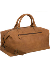 'Shuttle' Pecan Leather Holdall Pure Luxuries London