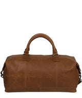 'Shuttle' Tobacco Leather Holdall image 3