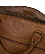'Shuttle' Tobacco Leather Holdall image 6