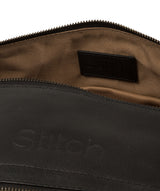 'Shuttle' Vintage Black Leather Holdall