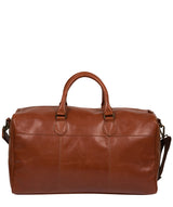 'Aviator' Conker Brown Leather Holdall image 3