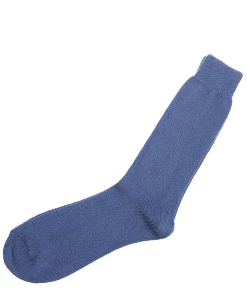 Oxford Blue Cotton Socks