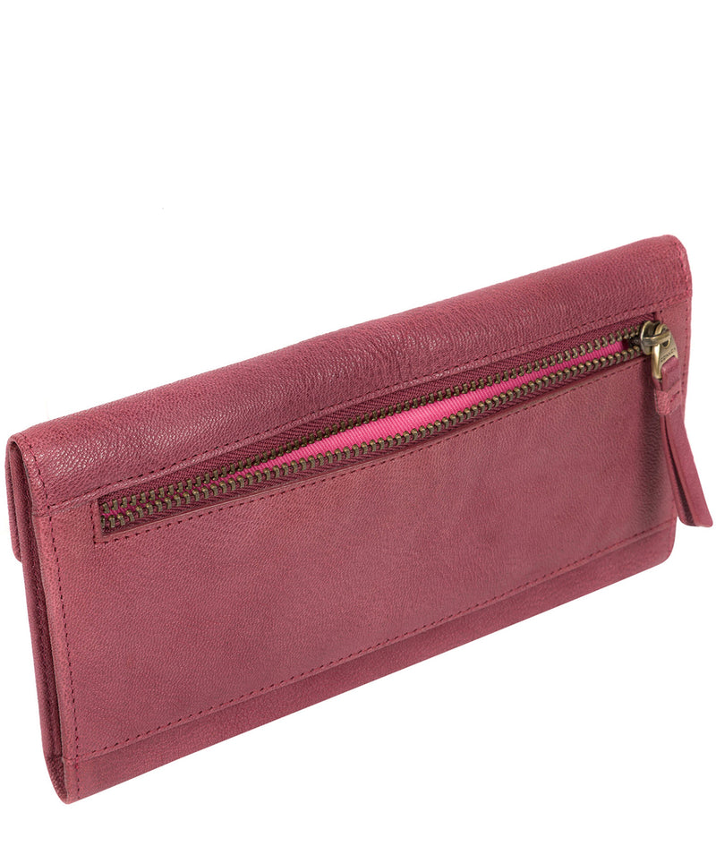 'Fion' Orchid Leather Tri-Fold Purse image 3