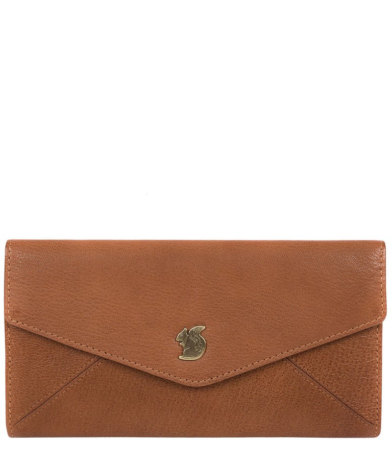 'Fion' Tan Leather Tri-Fold Purse image 1