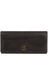 'Bloom' Black Leather Purse Pure Luxuries London