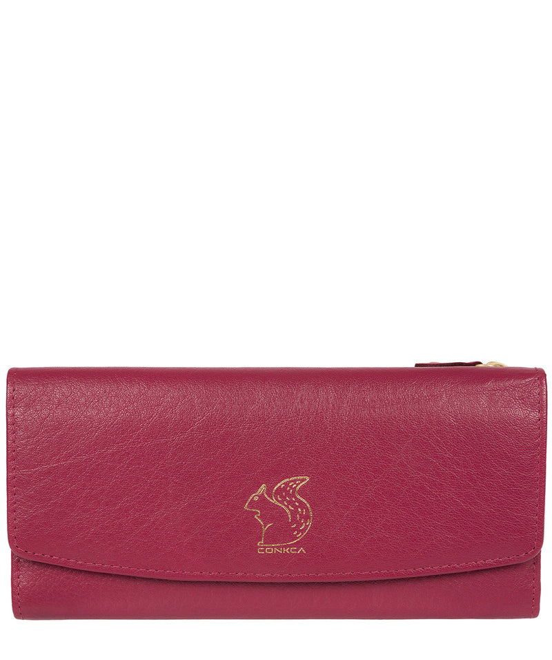 'Ollie' Orchid Tri-Fold Leather Purse image 1