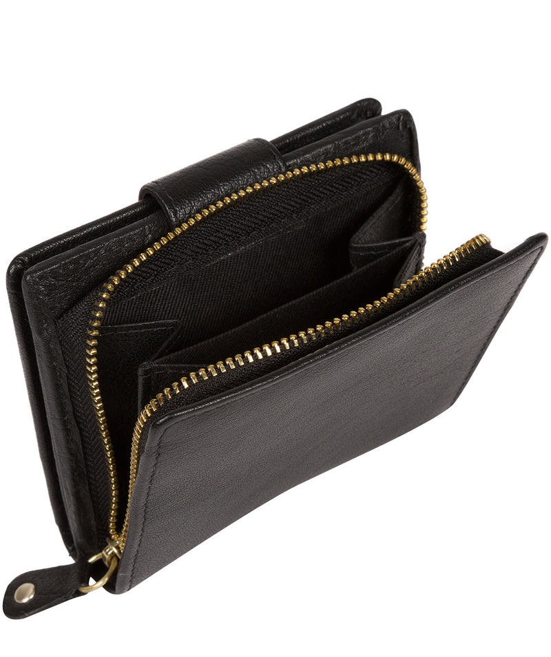'Azaria' Black Bi-Fold Leather Purse image 4
