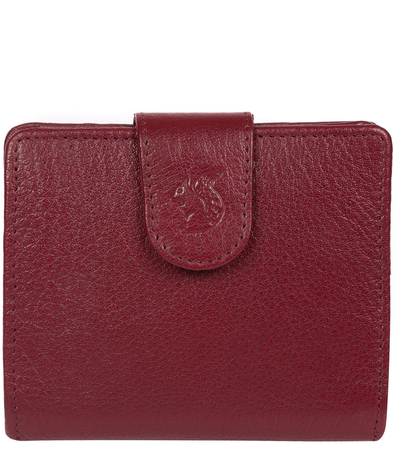 'Azaria' Deep Red Bi-Fold Leather Purse image 1