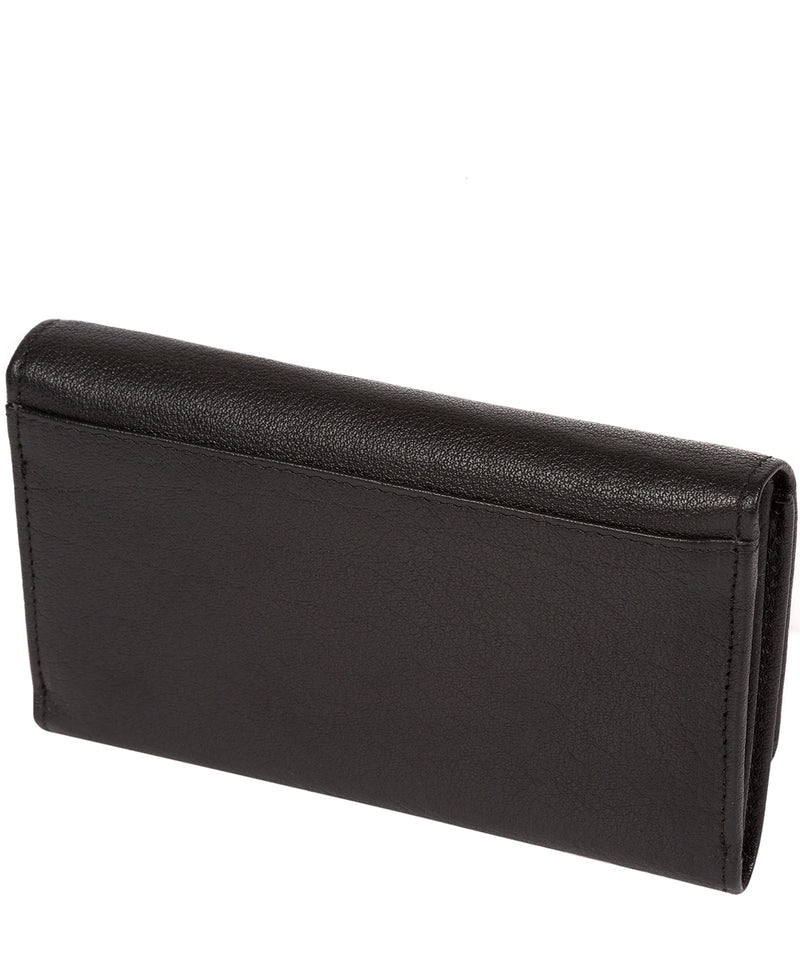 'Colleen' Black Tri-Fold Leather Purse image 4