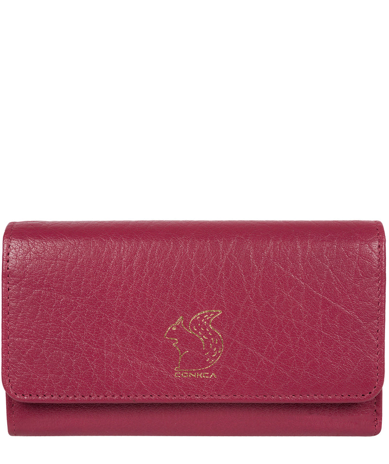 'Colleen' Orchid Tri-Fold Leather Purse image 1