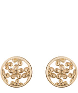 'Cadence' 9ct yellow gold filigree stud earrings image 1