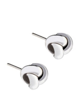 Gift Packaged 'Aoife' 18ct White Gold Knot Stud Earring