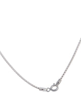 Gift Packaged 'Lizette' 41cm Sterling Silver Mirror Necklace