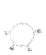 Gift Packaged 'Pam' Silver Handbag Charm Bracelet