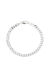 Gift Packaged 'Patricia' Sterling Silver Flat Chain Bracelet
