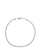 Gift Packaged 'Portia' Sterling Silver Square Bead Bracelet
