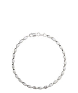 Gift Packaged 'Priya' Sterling Silver Rectangular Bead Bracelet