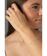 'Hallie' Sterling Silver & Cubic Zirconia Bracelet image 2