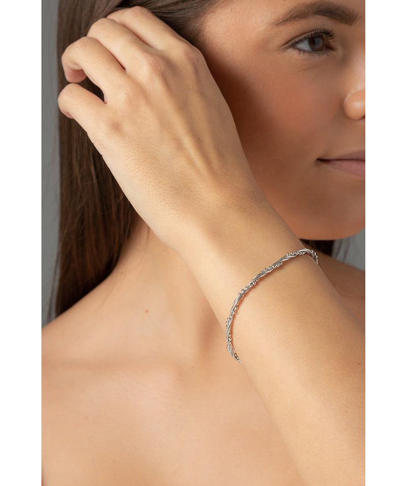 'Haylee' Rhodium & Sterling Silver Bracelet image 2