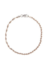 Gift Packaged 'Heidi' Two-Tone Sterling Silver Twist Bracelet
