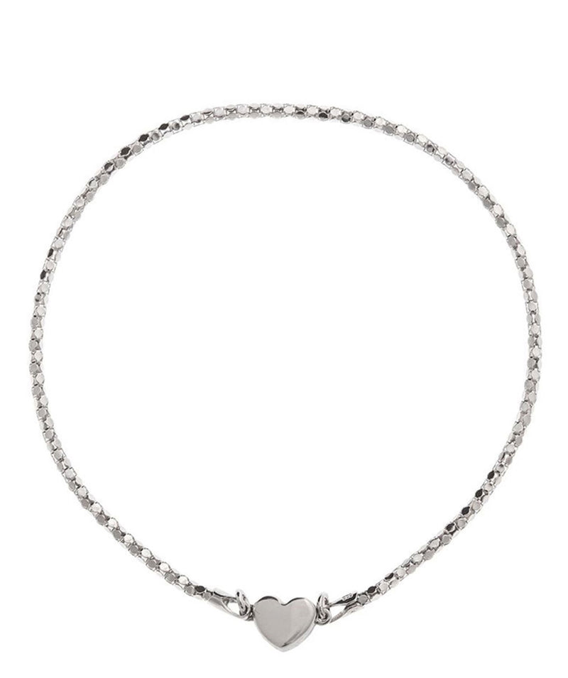 Gift Packaged 'Helen' Sterling Silver Magnetic Heart Bracelet
