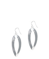 Gift Packaged 'Ruthie' Sterling Silver Oval Earrings