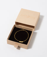 Gift Packaged 'Tulle' 9ct Yellow Gold Trio of Hearts Twist Curb Bracelet