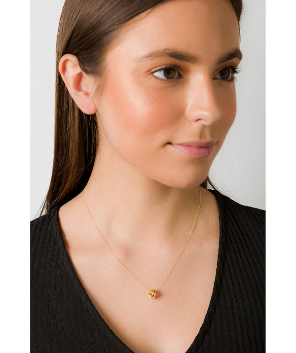 'Ahndray' 9-Carat Yellow Gold Knot Necklace image 2