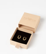 'Hati' 9ct Gold Creole Heart Earrings image 3