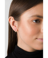 'Edith' 9ct Gold Heart Earrings image 2