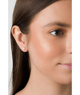 'Jacinda' Round Cubic Zirconia Stud Earrings image 2