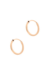 'Therese' 9ct Rose Gold Hoop Earrings image 1