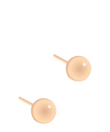 'Inesa' 9ct Rose Gold Polished Ball Stud Earrings image 1