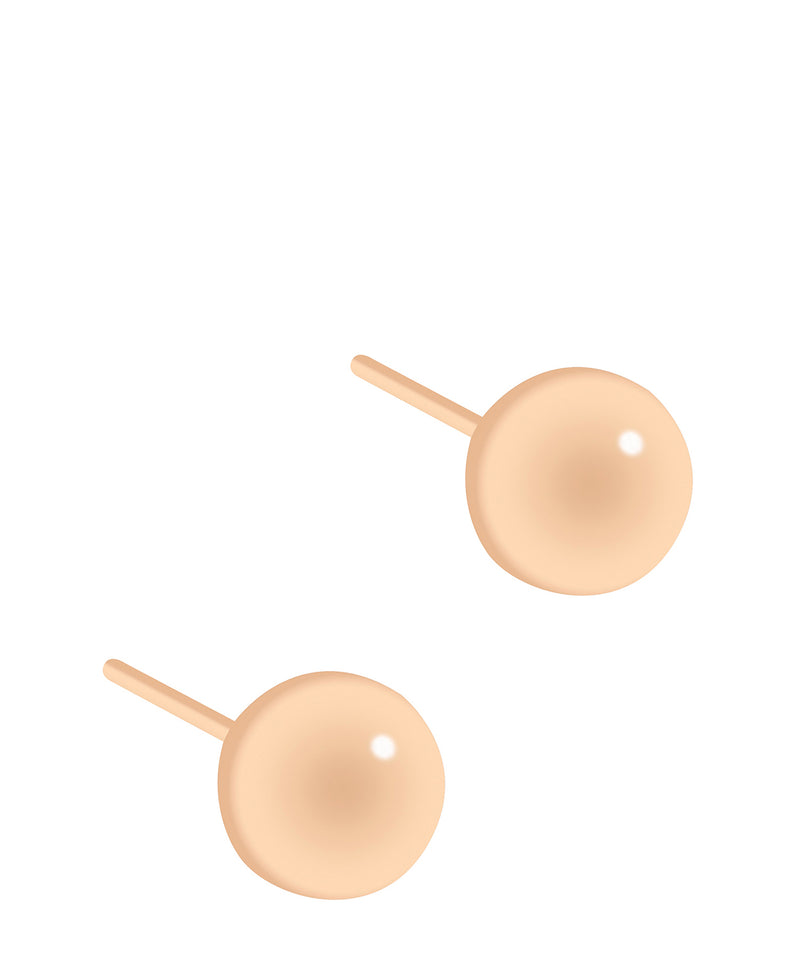 'Felipa' 9ct Rose Gold Polished Ball Stud Earrings image 1