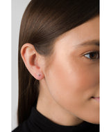 'Orlanda' 9ct White Gold Polished Ball Stud Earrings image 2