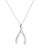 Gift Packaged 'Constanza' Sterling Silver Wishbone Necklace