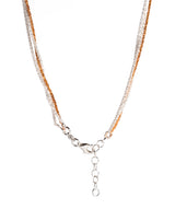 Gift Packaged 'Anthea' Three Strand Rose Gold Plated and Sterling Silver Chain Necklace